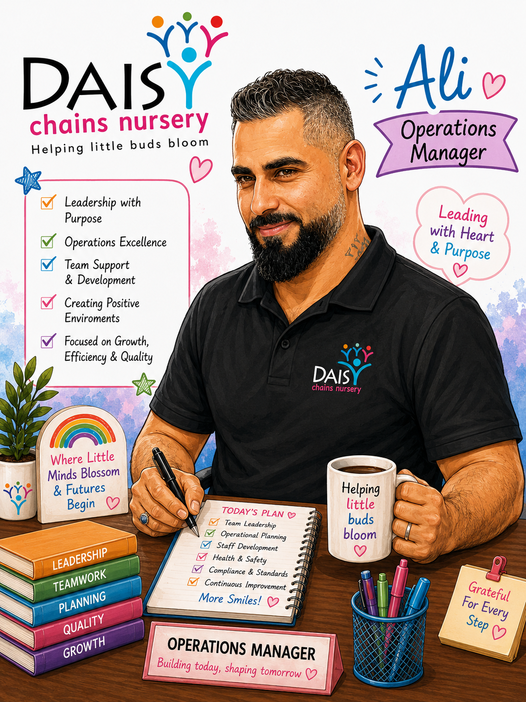 Ali, Operations Manager at Daisy Chains Nursery