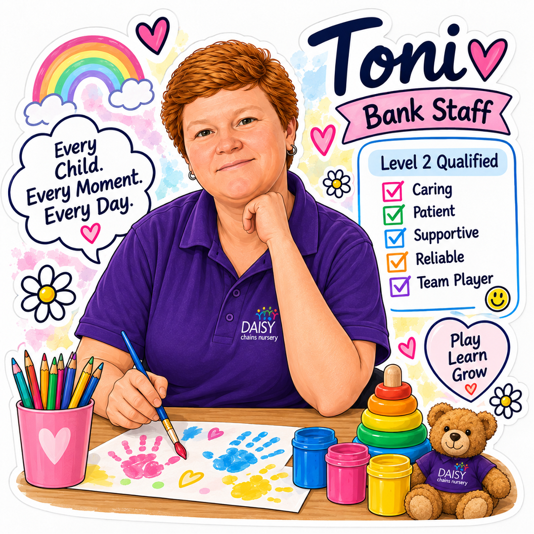 Toni, Bank Staff at Daisy Chains Nursery