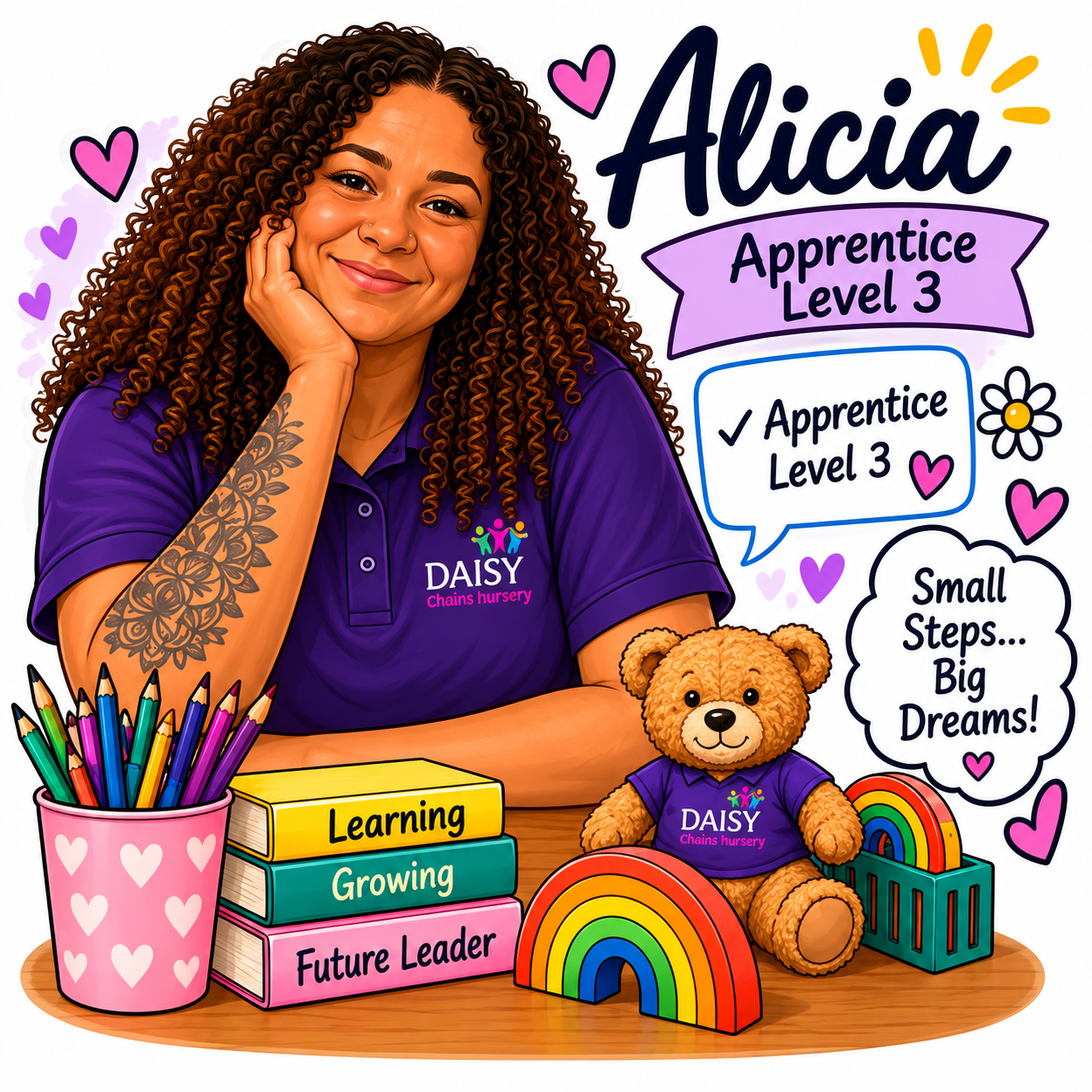 Alicia, Level 3 Apprentice at Daisy Chains Nursery